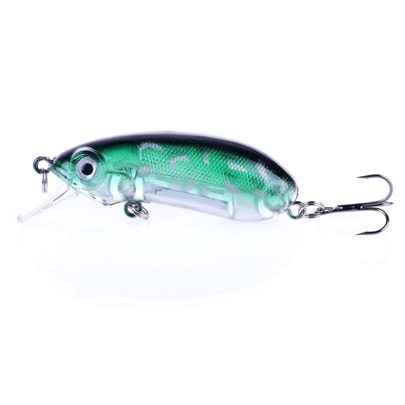 HENGJIA 1Pc Fishing Lure Minnow Floating Bait Plastic Bass Lure Hard Wobbler Fishing Gear