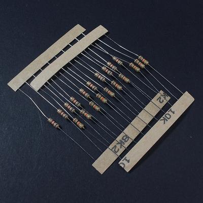 560PCS 1/4W Resistores 56 Valores Resistor de Filme de Carbono Rang Kit Sortido Conjunto Resistores Kit 5% Resistência de Anel de Cor 1 ohm ~10M