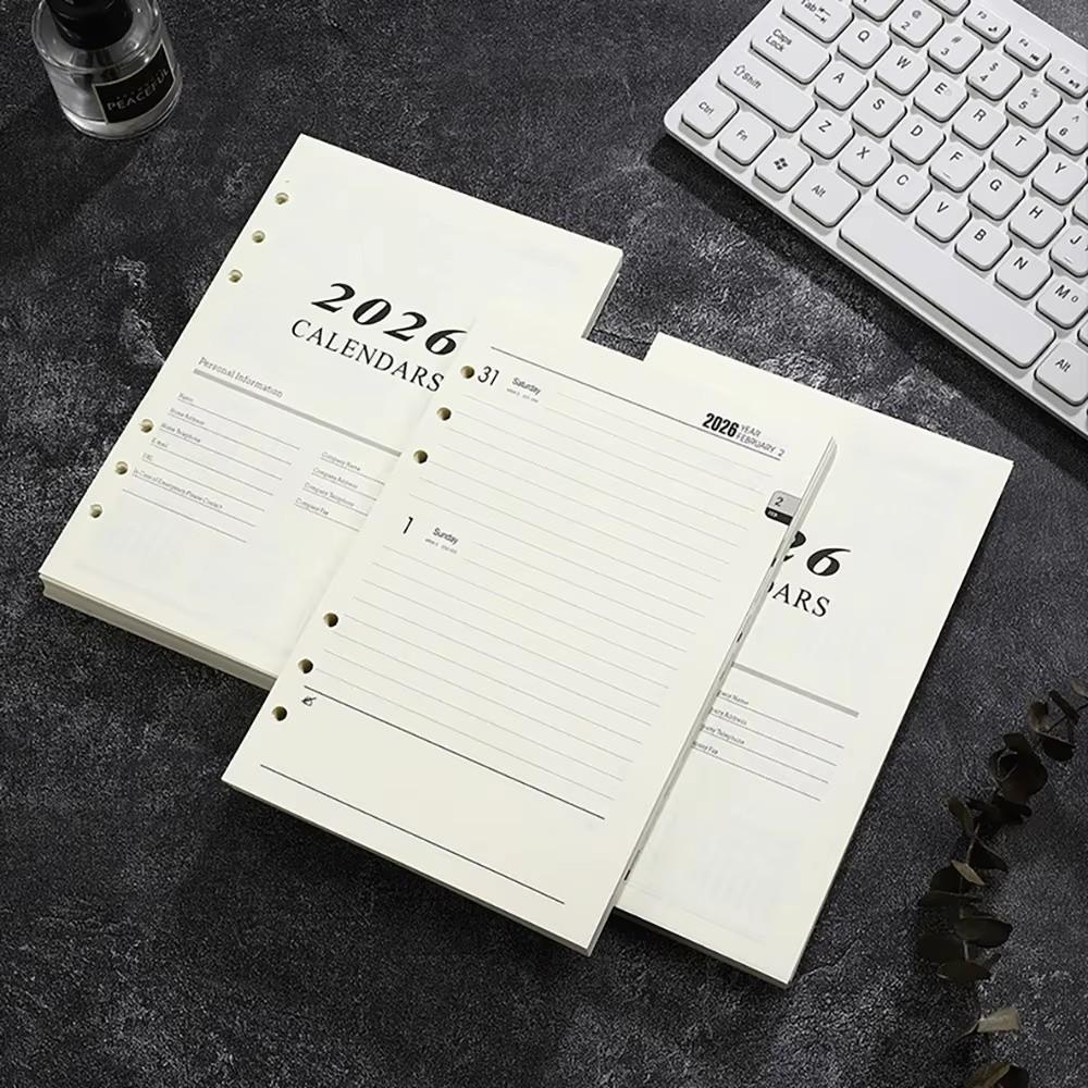 Loose Leaf Binder Inner Page Daily Planner 365 Day Notepad New A5 Notebook