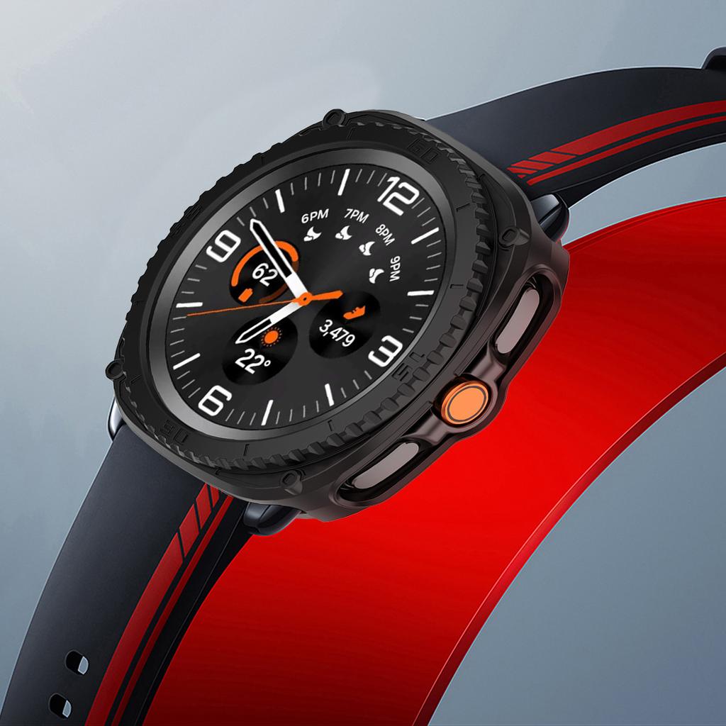 Silicone Case for Samsung Galaxy Watch 8 Classic 46 Protective Cover Shell for Galaxy Watch 8 Soft TPU Protector Box Accessories