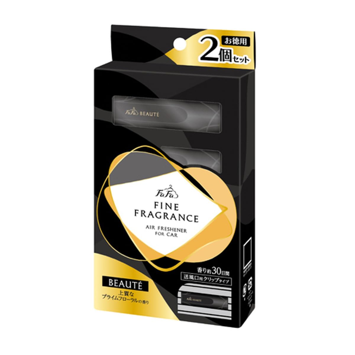 

FaFa FINE FRAGRANCE Car Air Freshener Beaute Clip Type 2-Pack