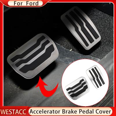 Edelstahl Auto Pedale für Ford Raptor F150 F-150 2009 - 2015 Gaspedal Bremspedal Abdeckung Schutzauflage