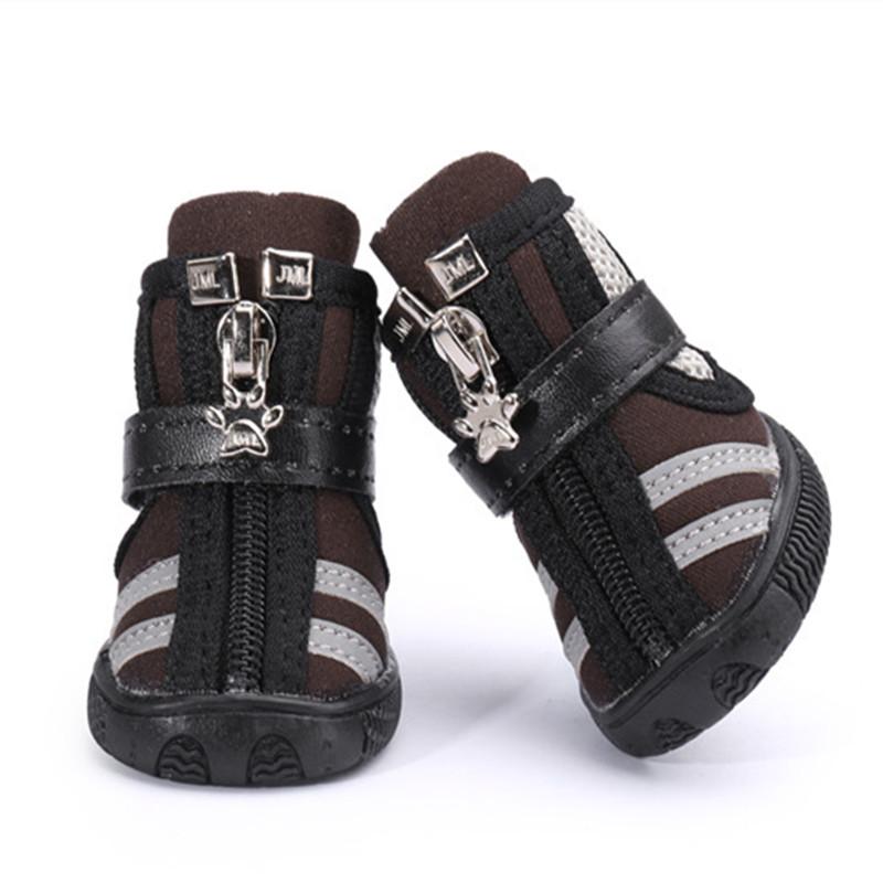 Prodyšné boty pro domácí mazlíčky, psy, jaro, léto, boty pro malé psy se zipy, protiskluzové psí boty pro teddy, čivavu