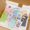 Jelly Transparent Two-in-One Card Holder & Silicone Phone Case for iPhone 17 Pro Max and Apple 16/15/14.