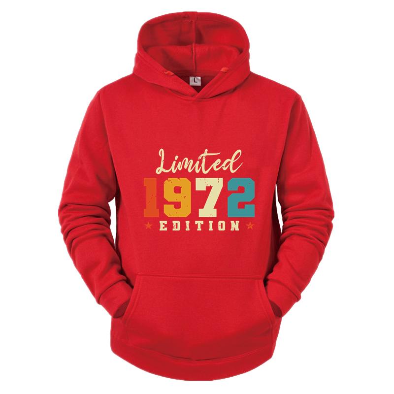 Retro 1972 Limited Edition Retro Fun New Fashion Men And Women Harajuku Y2k Casual Sports Outdoor Street Long Sleeved Pullover