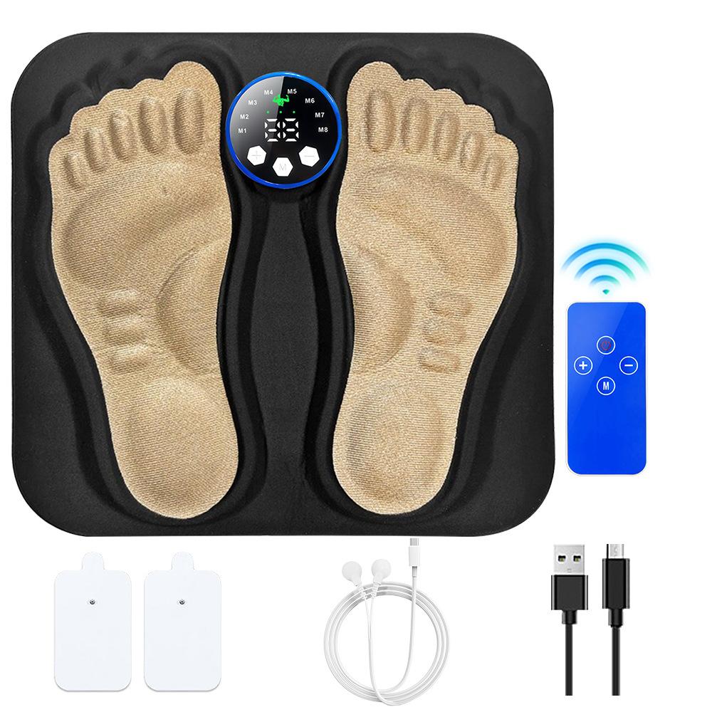 3D Microcurrent Foot Massager Mat - Portable Acupressure Stimulator for Home Travel Pain Relief