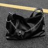Luxuriöse Schwarze Damen-Schultertaschen Große Kapazität PU-Ketten-Umhängetasche Mit Einer Kleinen Geldbörsentasche Für Damen