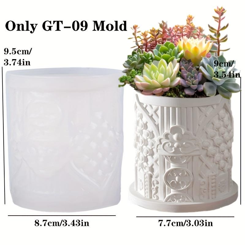 DIY úleva bohyně vítězství kruhový květináč pryskyřice silikonová forma úleva boha vítězství úložný box sádrové formy