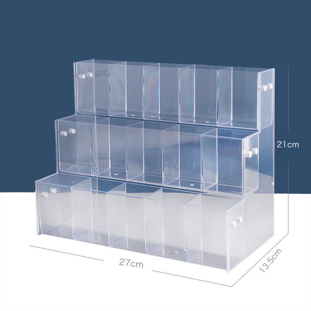Transparent Mark Pen Holder 2/3/4/5/6 Layer Makeup Brush Holder Brush Storage Rack  Stationery Shop