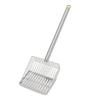 Stainless Steel Sifting Shovel Long Handle Litter Scoop Portable Slat Scoop  for Chicken Pet Cat