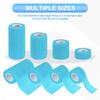 PATIKIL Bandage 16 5 Wrap for Athletic and Outdoor Sky Blue 1"/2"/3"/4" Self-Adhesive Wraps, Count, Yards, Elastic, Breathable, Self-Adhesive Tape,