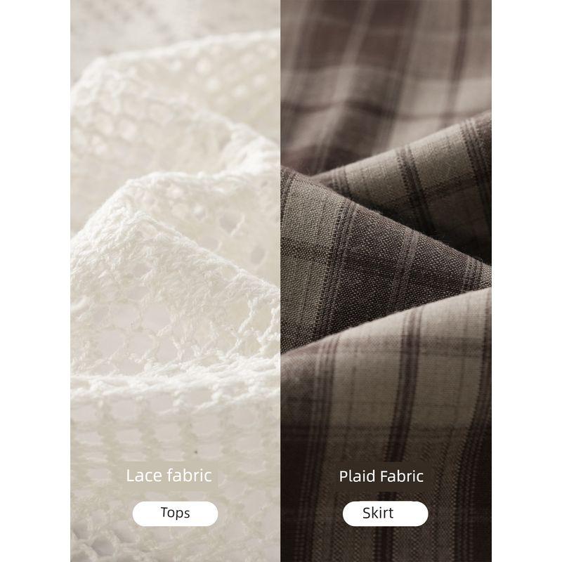 Plus size women clothing [Maillard Set] Autumn Chubby Girl Bohemian Waste Soil Wind Cover up Skirt Two-piece Set