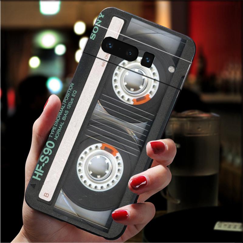 

Phone Case For Google Pixel 10 Pro XL 9 Pro XL 9A 8 7 6 Pro Pixel 8A 7A 6A Pixel 8 7 6 5 Cassette Tape Retro Google Pixel 6