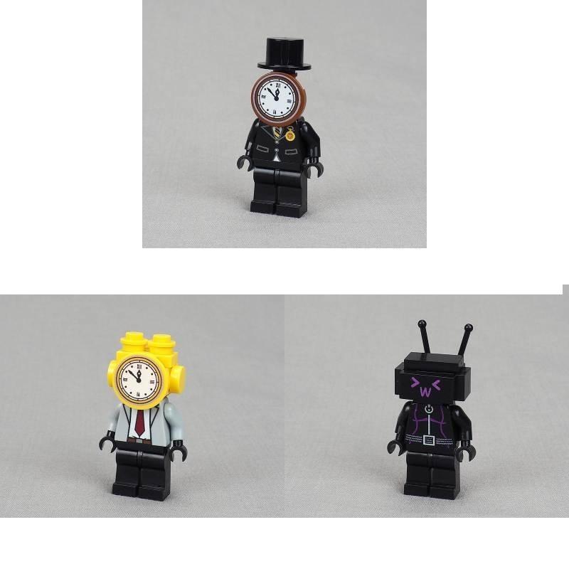 Mini Universe Toilet Scene Model Assembly Toy Abs Plastic Small Particle Building Blocks