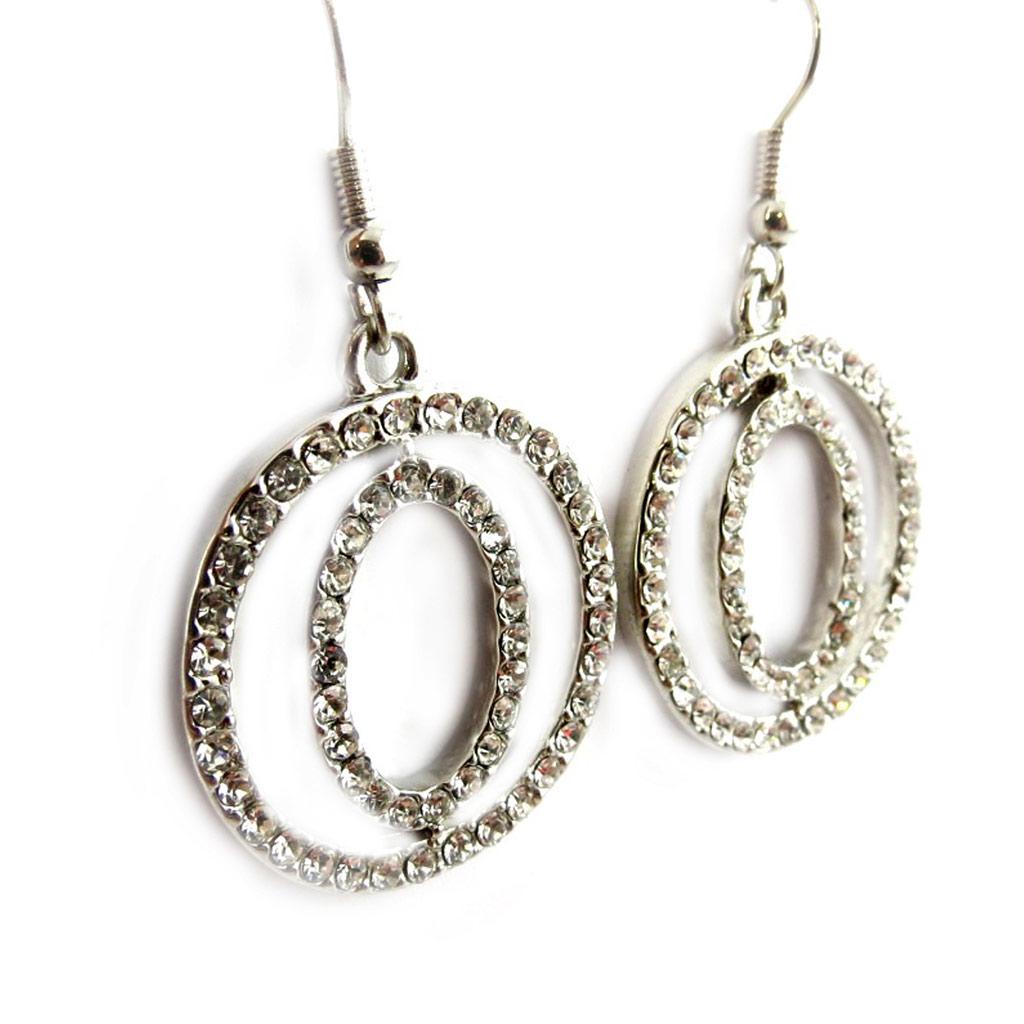 Les Trésors De Lily [F7975] - Białe kolczyki designerskie „Goddess”