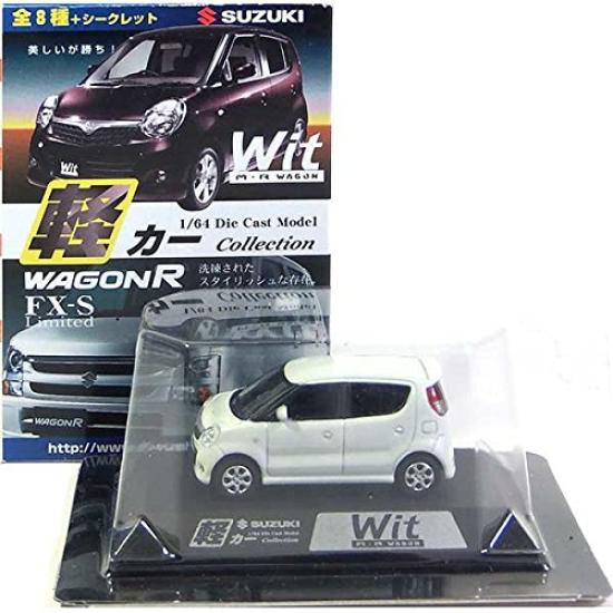 Doyusha Light Car Collection 2 Suzuki Wit MR WAGON Pearl White Single Item [5] 1/64 Vol.