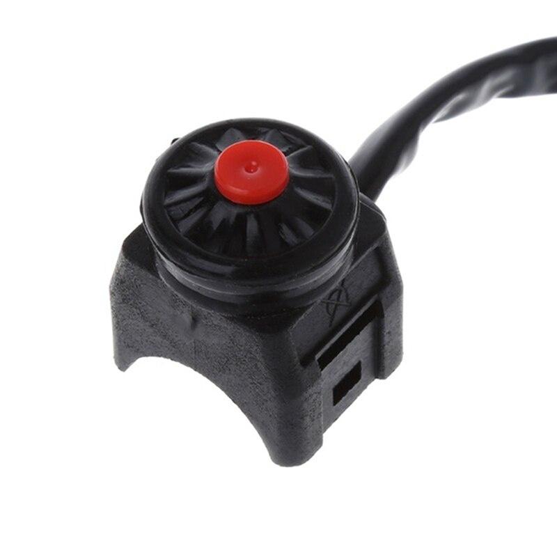 Universeller Motorrad-Kill-Schalter Roter Druckknopf Hupe Starter Dirtbike UTV Dual Sport Für 22mm Lenker Montierbare Stangen