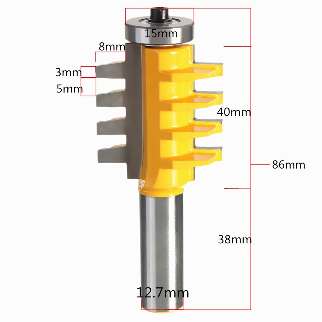 Finger Joint Router Bit, 1/2 Inch Shank Glue Joint Router Bit