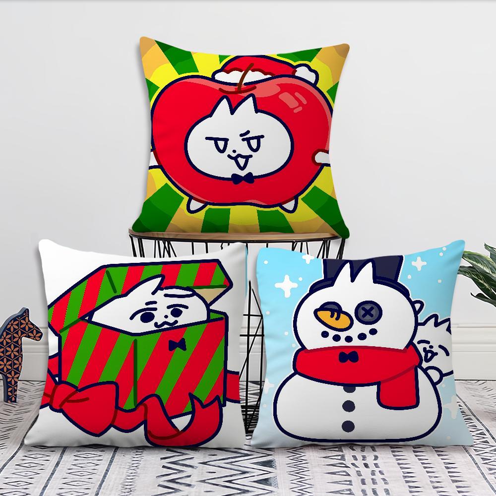 Funny Rabbit Christmas Cartoon cushion cover Pillow Cover Decoration Room Home Sofa living Office Car Nordic Simplicity