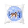 Nordic Christmas Pillow Cover Simple Printed Lines Elk Series Sofa Office Pillow Cushion Cover