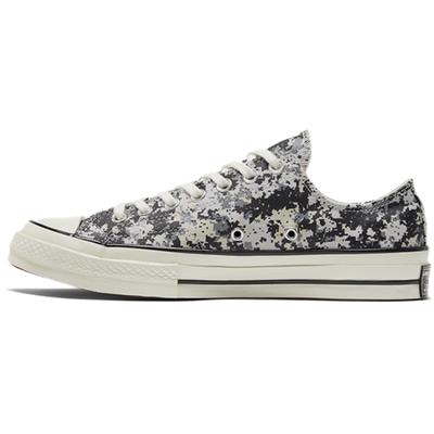 1970s ALL STAR Chuck 70 Pixel Print Sporty Low-top Canvas Shoes Unisex Black and White Camouflage