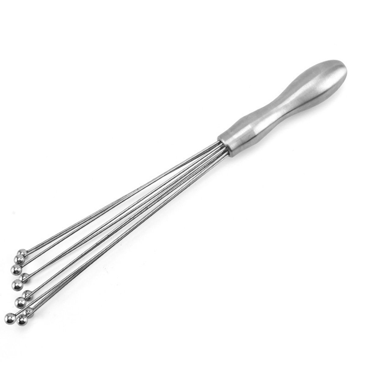 

Home Sauces Cooking Stainless Steel Manual Mini Ball Blender Egg Beater Mixer Whisk 12inch