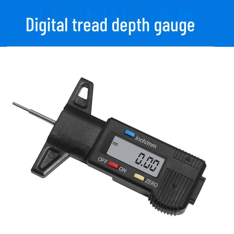 Elektronický měřič hloubky dezénu pneumatik s digitálním displejem a vysoce přesným měřením