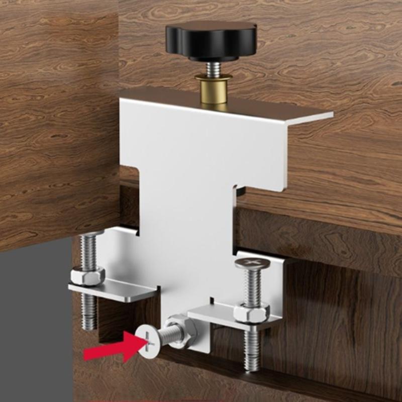 Adjustable Cabinet Door Positioning Tool Installation Assistant Suitable for DIYer Enthusiasts Professional Woodworkers
