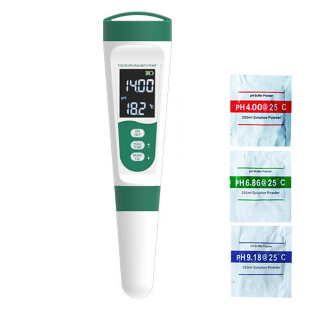 LCD Digital Display Water Quality Tester Multifunction Digital PH Meter Salt Tester  Aquarium