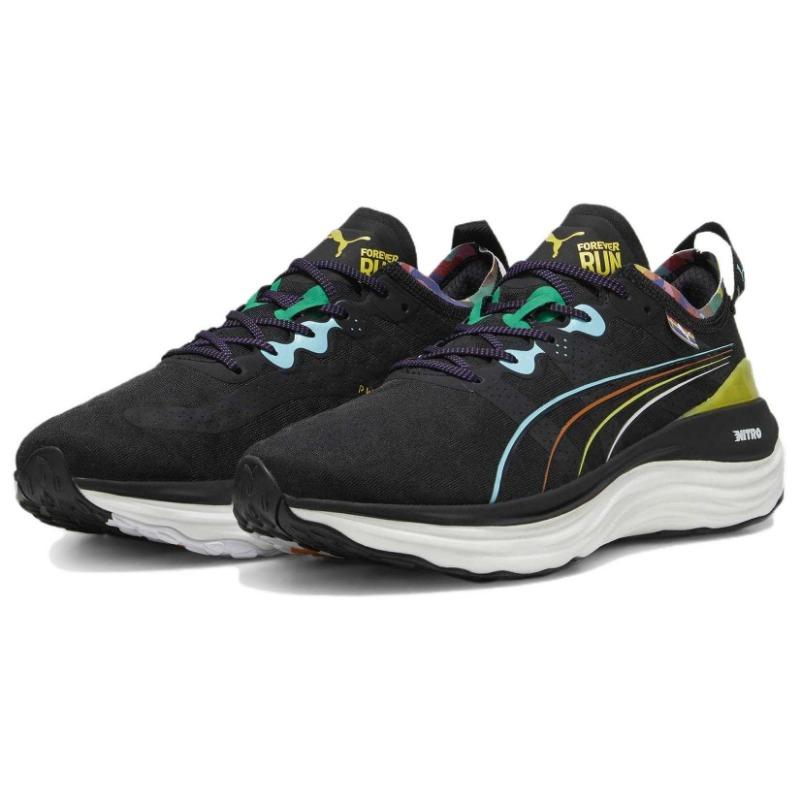 PUMA ForeverRUN Men Low-top Non-slip Running Shoes Black 380099-02