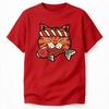 Cat Holding Fish Printed Unisexs Tshirt Cotton Oversized Cute Cartoon Funny Graphic Tees For Unisex Tops Tees Streetwear