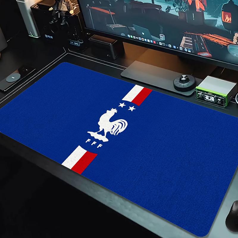 France FFF Mouse Pad Large Gaming Table Cushion Non-slip Laptop Tablet Big Mousepad XXL Mat Mini PC Playmat With Lock edge_XIA