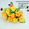 Fiori di Gigli Artificiali in Seta a Stelo Singolo per Decorazione Soggiorno o Tavola da Pranzo