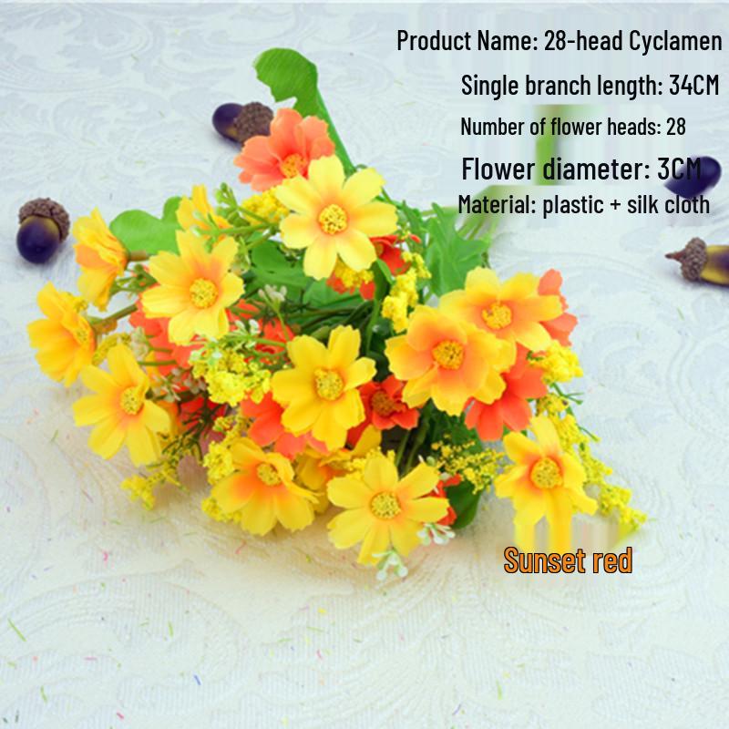 Fiori di Gigli Artificiali in Seta a Stelo Singolo per Decorazione Soggiorno o Tavola da Pranzo