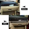 ABS Carbon Fiber Dashboard Cup Holder Decoration Strips Trim Stickers 3pc for BMW 3 Series E90 2005-2012 Car Accessoires