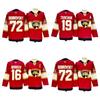 Іменна хокейна форма NHL Florida Panthers для чоловіків, зшита форма 16 19 72, синтетична суміш, зимовий спортивний одяг