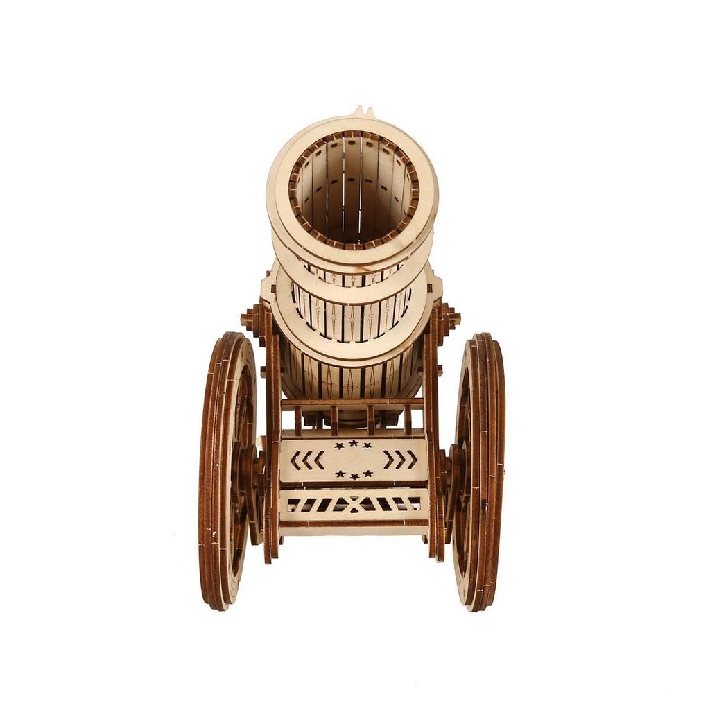 New Popular 3D Wooden Cannon Puzzle - Diy Assembly Model Kit, Creative Craft Gift For Adults/Teens