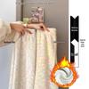 Petite Rainbow Dot Fleece-Lined High Waist Knit Wide-Leg Pants - Women's Autumn/Winter 145XS