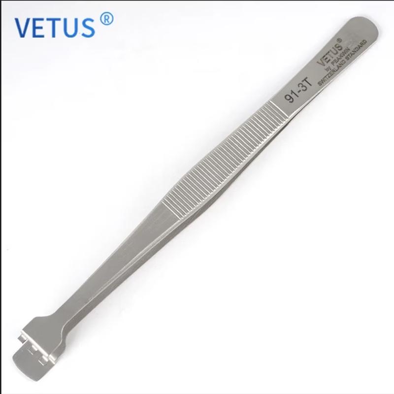 VETUS High-Precision Serrated Silicon Wafer Tweezers