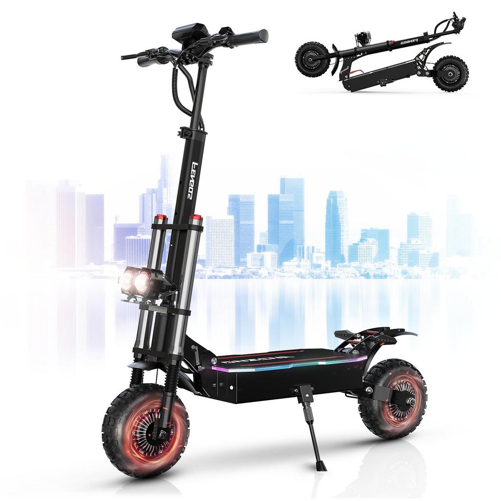 FENGQS GT8 PRO Electric Scooter 11 inch Off-Road Tire 2800W*2 Motor 60V35Ah Battery 85km/h Max Speed 100km Max Range Adult Foldable E-Scooter