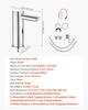 Touchless Bathroom Sink Faucet, Automatic Motion Sensor Restroom Toilet Faucet, Hands Free Adjustable Cold Hot Single Handle Water Mixer Battery