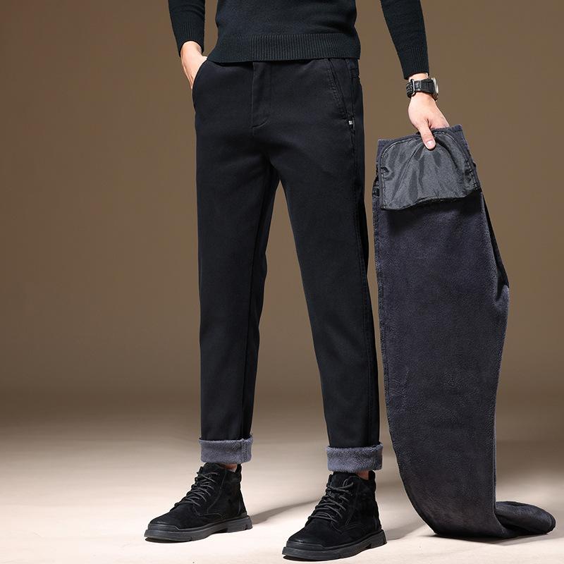 Boutique men's pants do not pick the body straight trousers men's elastic and comfortable versatile light business casual pants men's
