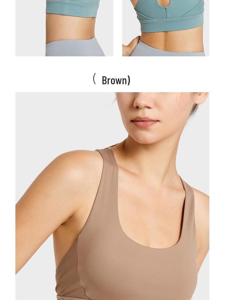 Damski stanik sportowy o wysokiej intensywności Cloud-Feel - Letni, wstrząsoodporny, z krzyżującym się tyłem do biegania, jogi i fitnessu