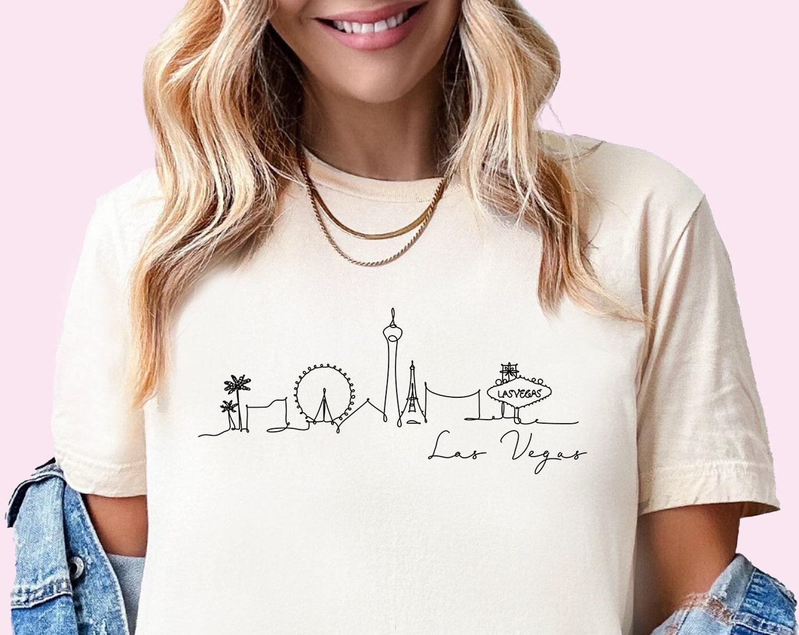 Las Vegas Shirt Las Vegas Skyline Tshirt Vegas Shirt Las Vegas Bachelorette Vegas Wedding Vegas Girls Trip Shirts Las Vegas T-Shirt Souvenir XL