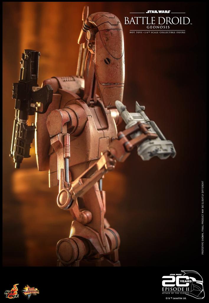 Movie Masterpiece Star Wars Episode II: Attack of the Clones Battle Droid (Geonosis) 16 Scale Figure Brown Height approx. 31cm MMS649