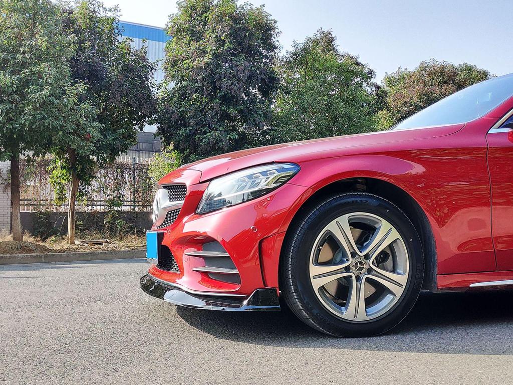 Fits Mercedes-Benz C-Class W205 (2015-2021) AMG Aerodynamic Rear Spoiler & Front Lip Bumper Kit