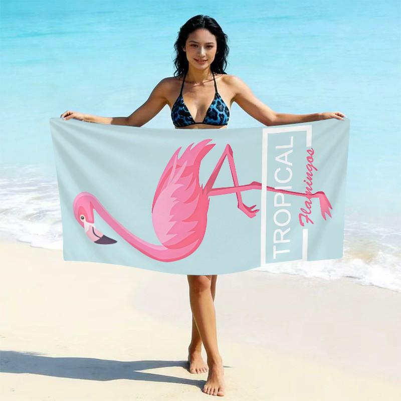 Ultrafine Microfiber Beach Towel Thick Quick Dry Bath Absorbent Swim Custom Print Design Adults Kids Pool Travel