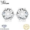 JewelryPalace Moissanite D Total 0.6ct 1ct 2ct 3ct 4ct 6ct S925 Silver Stud Earrings for Woman