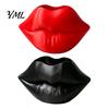 Romantic Valentine Gift for Her Lip Shaped Storage Holder, 3D Printed Red Sculpture Vase, Artistic Decor Desktop Organizer Makeup Brushes Pens,