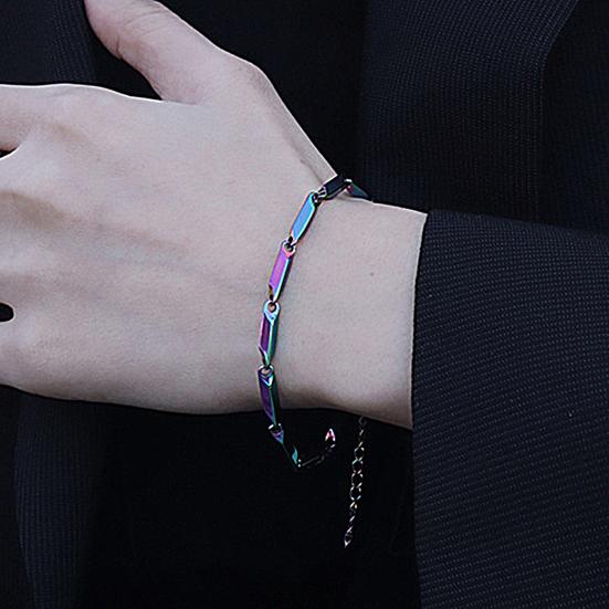 Processus de trempe Bracelet Simple chaîne de feuilles Non allergique Bracelet décoration de poignet